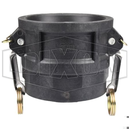 Dixon Type D Cam and Groove Coupler, 3 in Nominal, Female Coupler x FNPT End Style, Polypropylene, Domesti PPD300